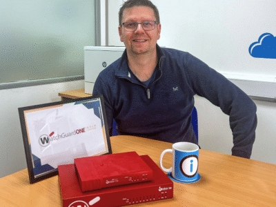Peter White, Director at Information Solutions celebrates gaining cyber security expertise recognition as Watchguard Gold Partner